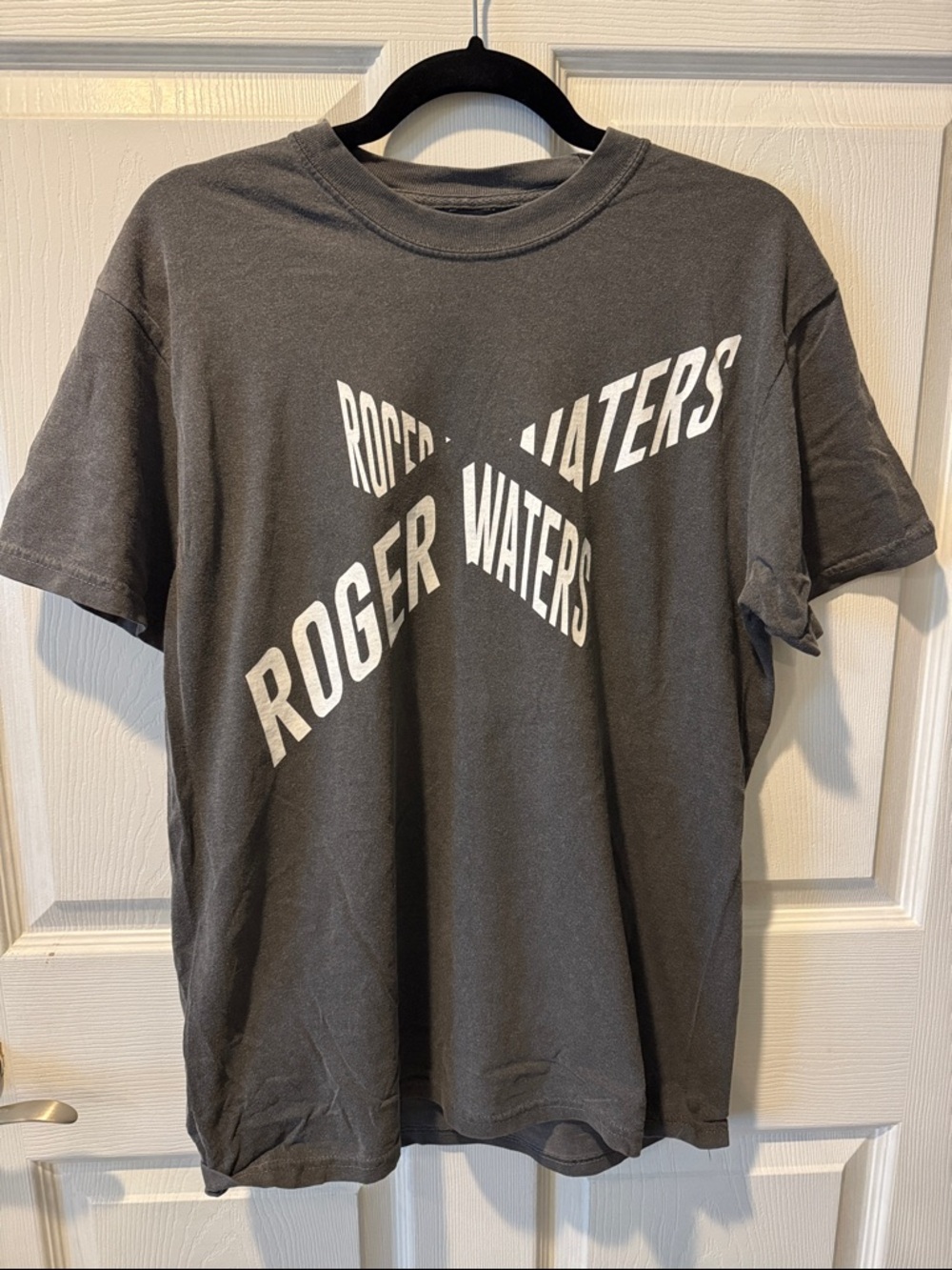 Roger Waters Graphic Band Tee - Charcoal with White Print